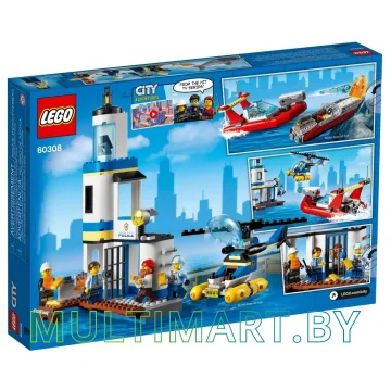 Конструктор LEGO City 60308 Операция береговой полиции и пожарных картинка 2
